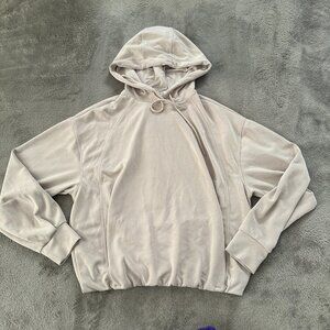 Athleta Seasoft bubble Hem Hoodie Sweatshirt Women's XS